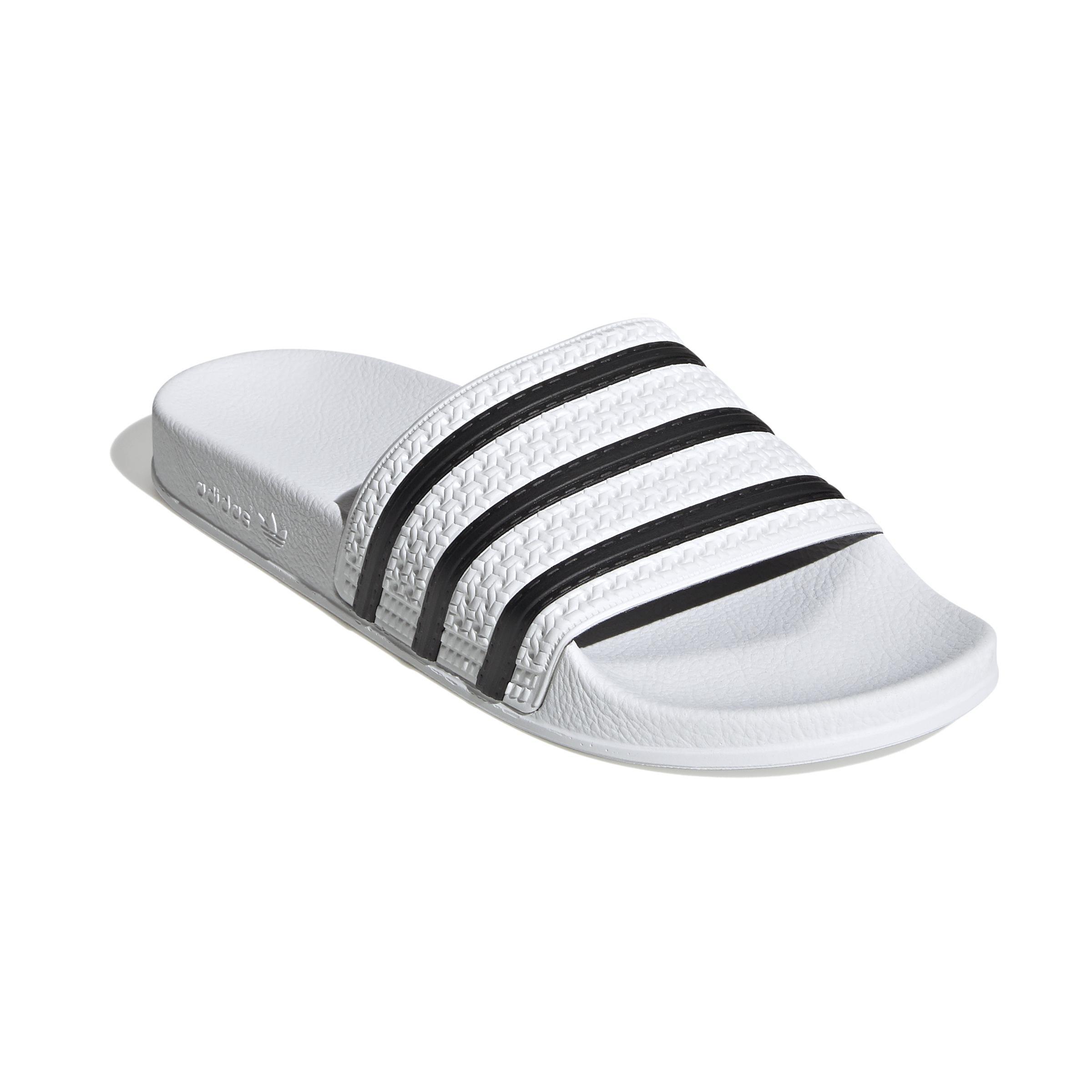 Men Adilette Slides, White, A701_ONE, large image number 1