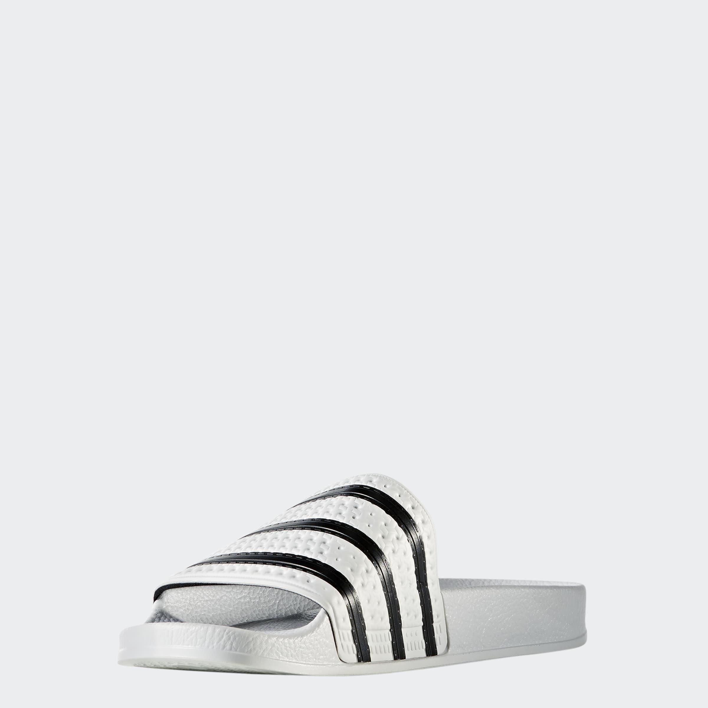 adilette Slides, White, A701_ONE, large image number 2
