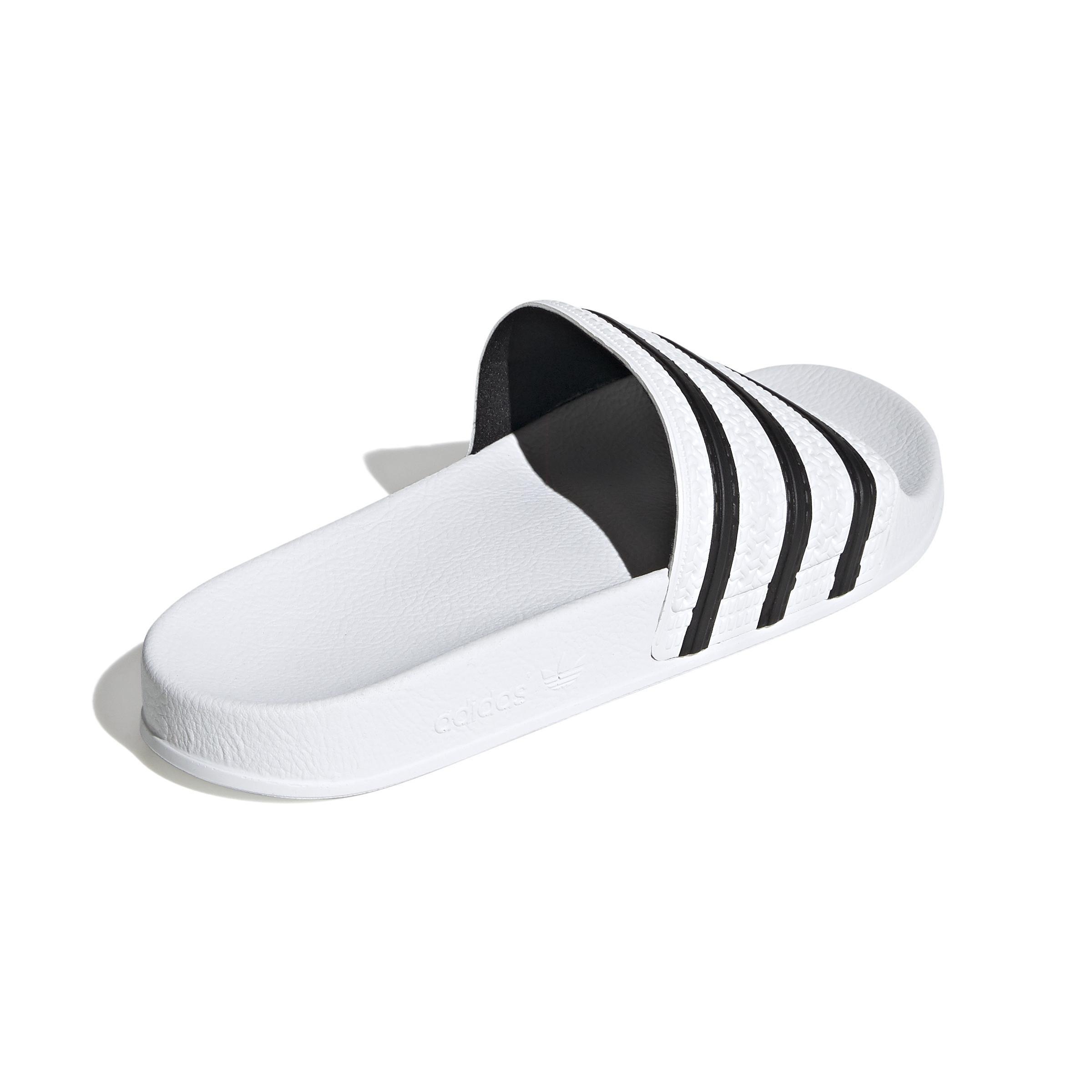 Men Adilette Slides, White, A701_ONE, large image number 3