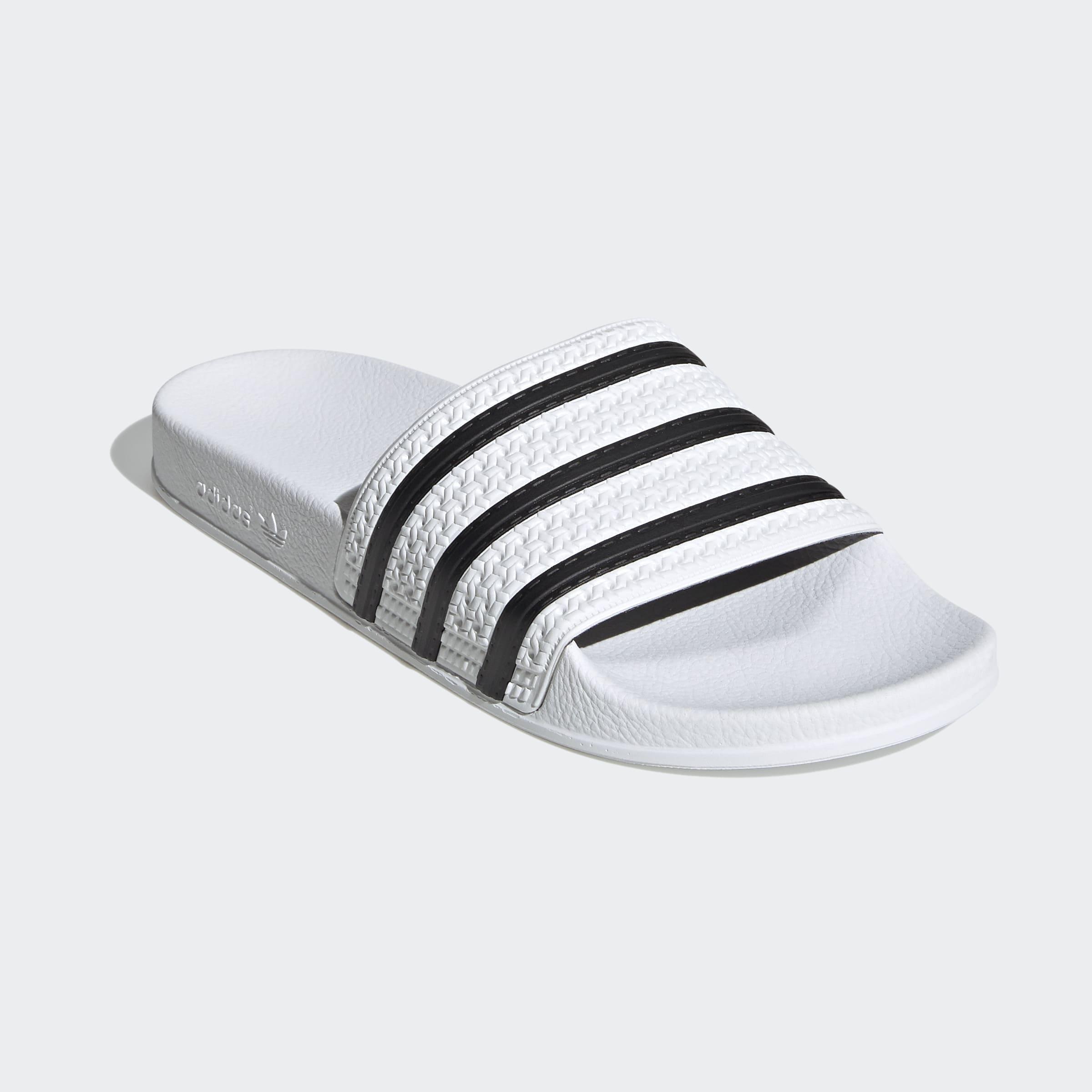 adilette Slides, White, A701_ONE, large image number 3