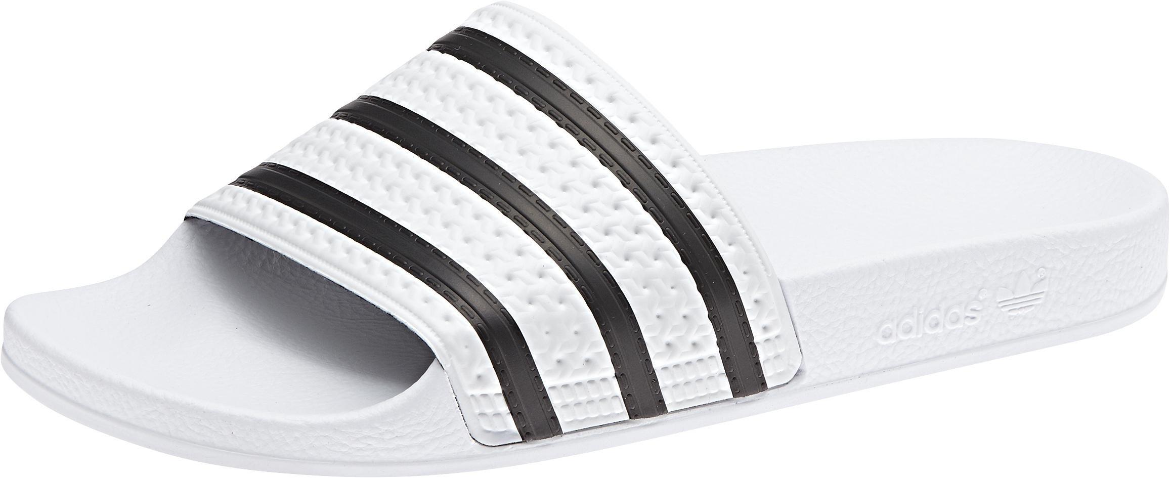 Men Adilette Slides, White, A701_ONE, large image number 10