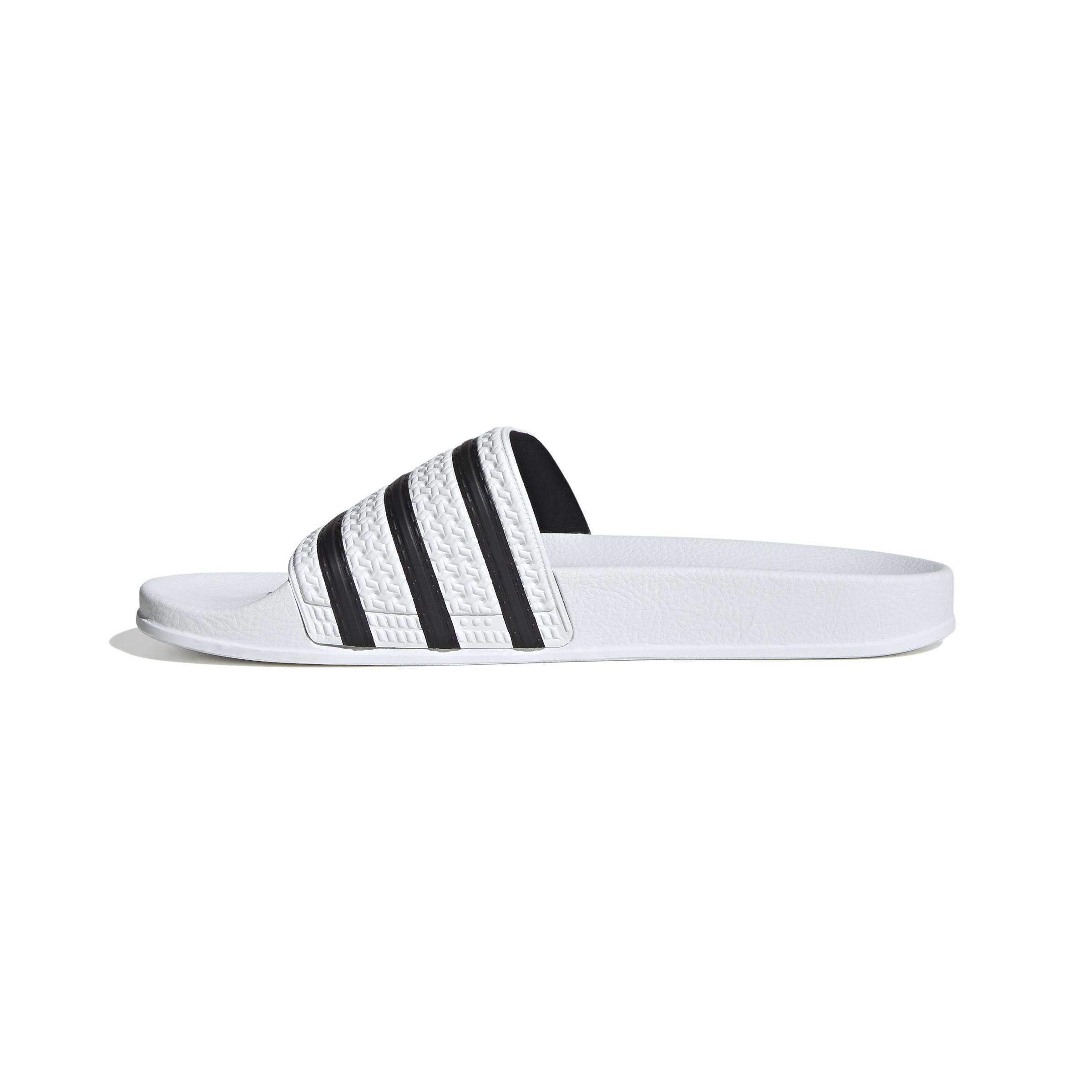 Men Adilette Slides, White, A701_ONE, large image number 11