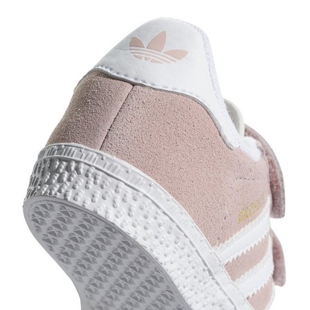 Unisex Kids Gazelle Shoes, Pink, A701_ONE, large image number 3