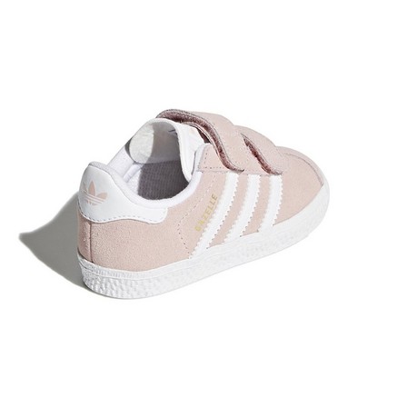 Unisex Kids Gazelle Shoes, Pink, A701_ONE, large image number 6
