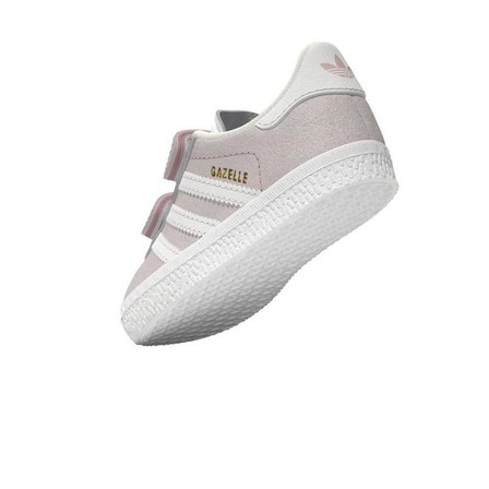 Unisex Kids Gazelle Shoes, Pink, A701_ONE, large image number 10