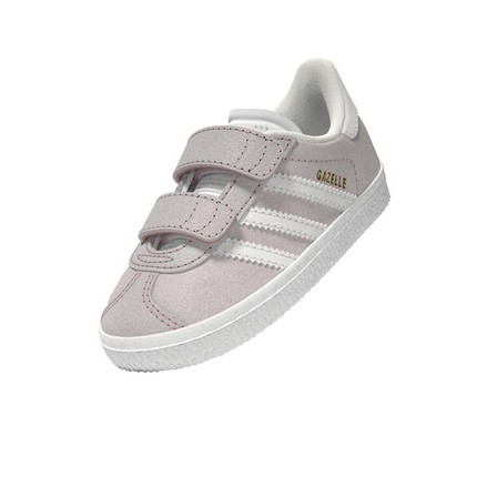 Unisex Kids Gazelle Shoes, Pink, A701_ONE, large image number 11