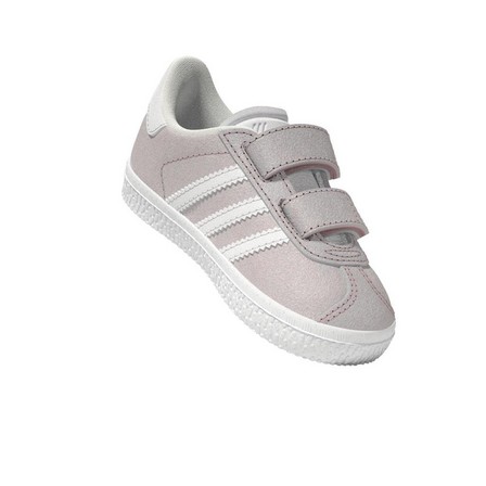 Unisex Kids Gazelle Shoes, Pink, A701_ONE, large image number 20