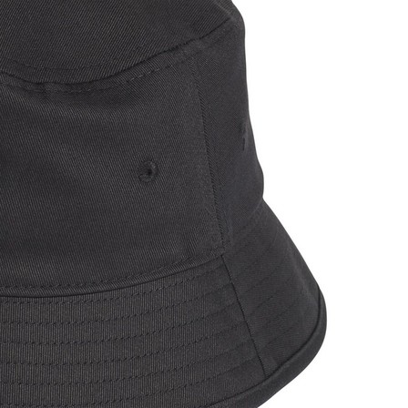 Unisex Trefoil Bucket Hat, black, A701_ONE, large image number 14