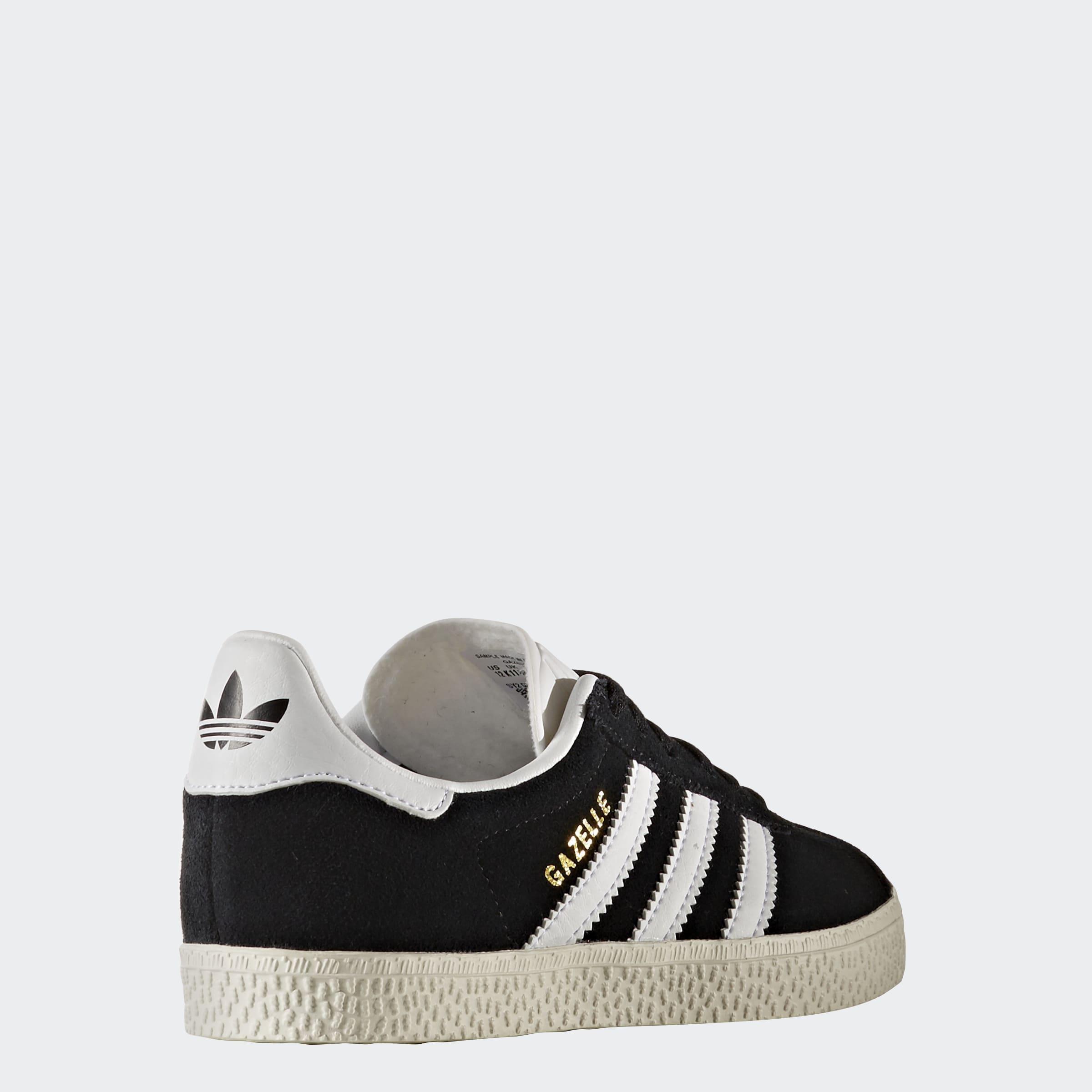 Kids Unisex Gazelle Shoes, Black, A701_ONE, large image number 5