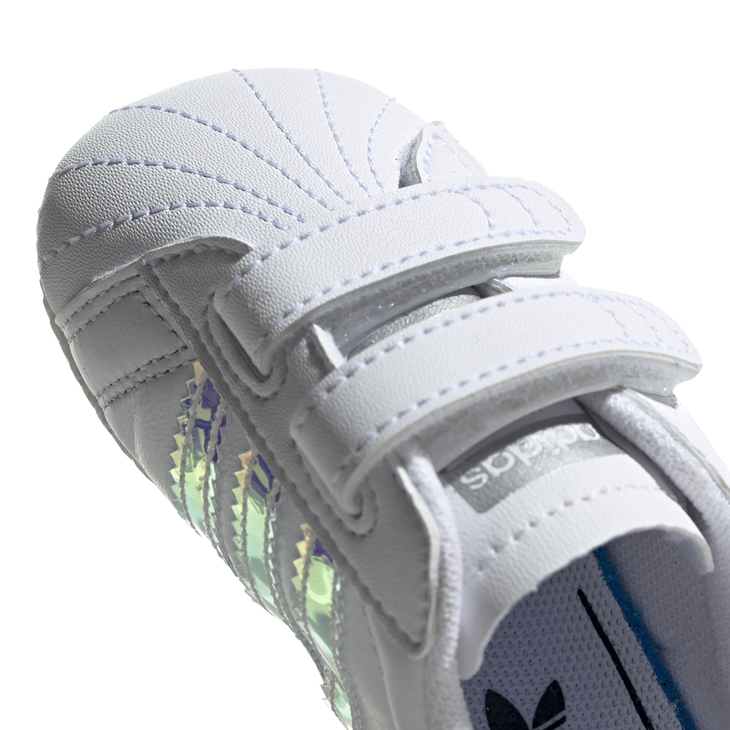 Unisex Kids Superstar Shoes, White, A701_ONE, large image number 4