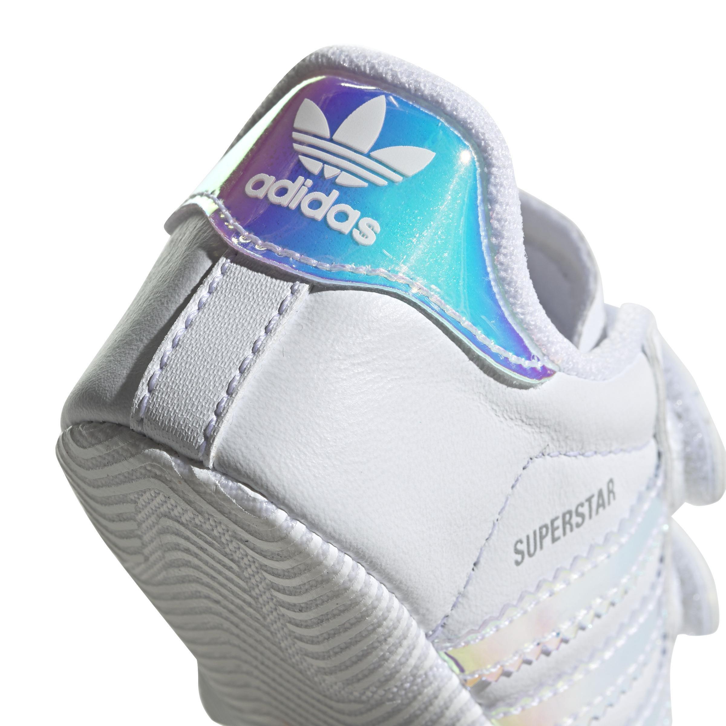 Unisex Kids Superstar Shoes, White, A701_ONE, large image number 6