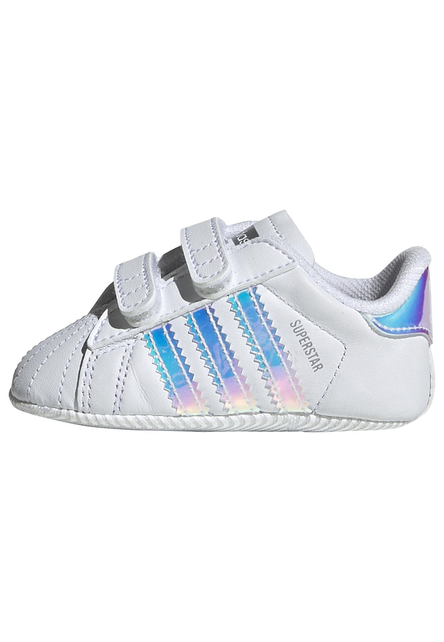 Adidas superstar outlet crib shoes white