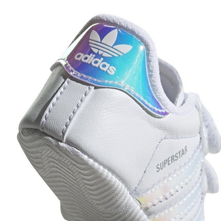 Unisex Kids Superstar Shoes, white, A701_ONE, large image number 8