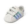 Unisex Babies Superstar Silver Metallic Stripes Shoes, White, A701_ONE, thumbnail image number 12
