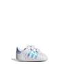 Unisex Babies Superstar Silver Metallic Stripes Shoes, White, A701_ONE, thumbnail image number 28