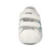 Unisex Babies Superstar Silver Metallic Stripes Shoes, White, A701_ONE, thumbnail image number 34