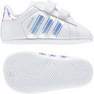 Unisex Babies Superstar Silver Metallic Stripes Shoes, White, A701_ONE, thumbnail image number 40