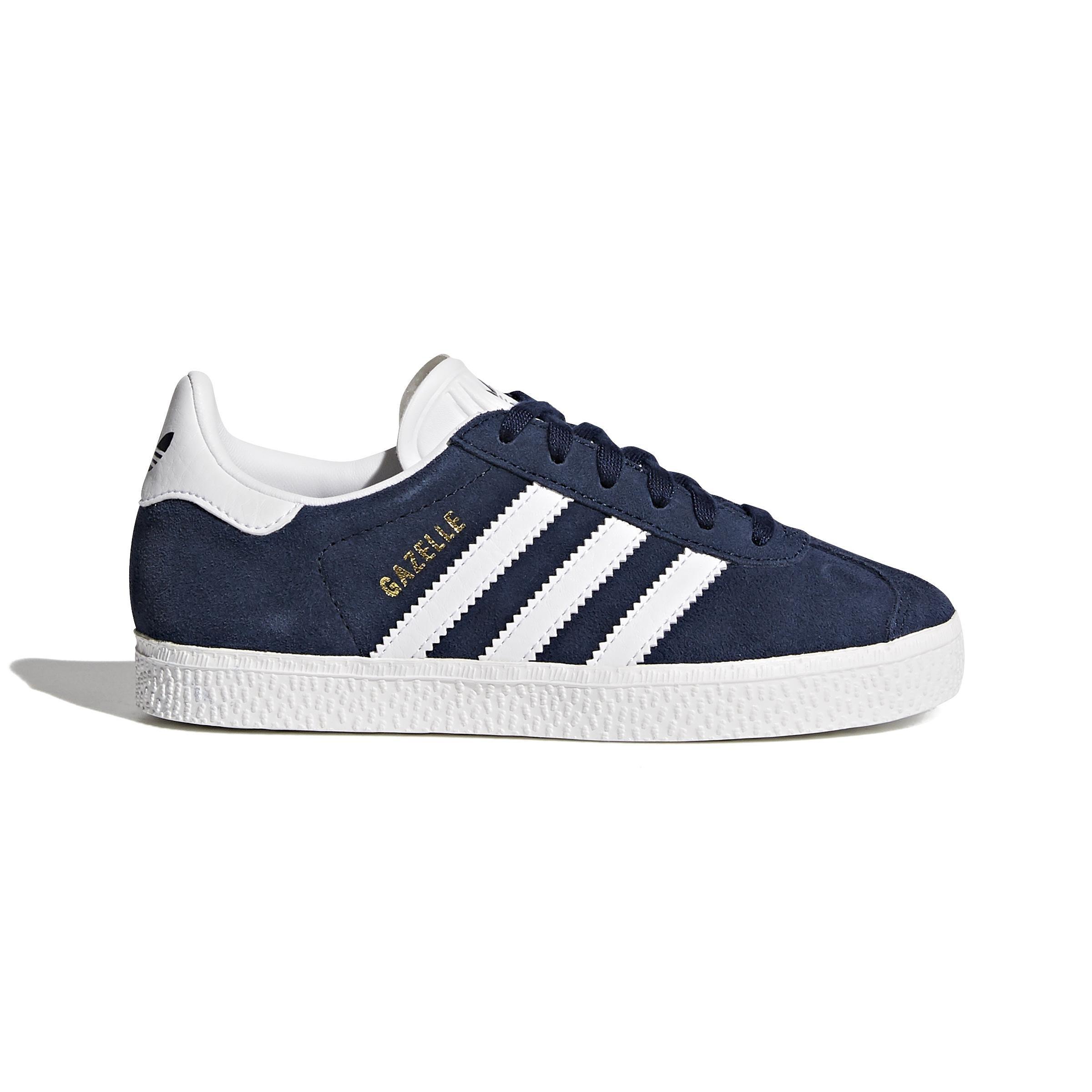 Unisex Kids Gazelle Shoes, Blue, A701_ONE, large image number 0