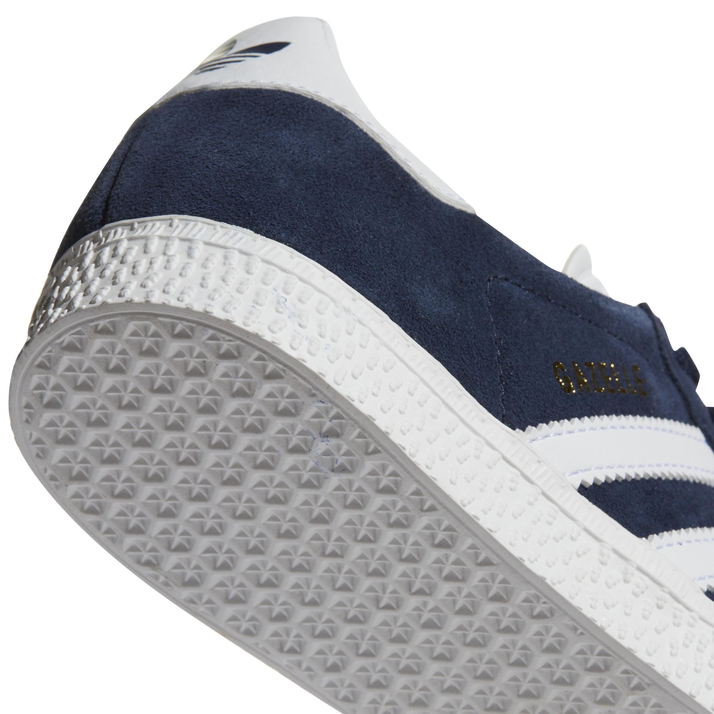 Unisex Kids Gazelle Shoes, Blue, A701_ONE, large image number 8
