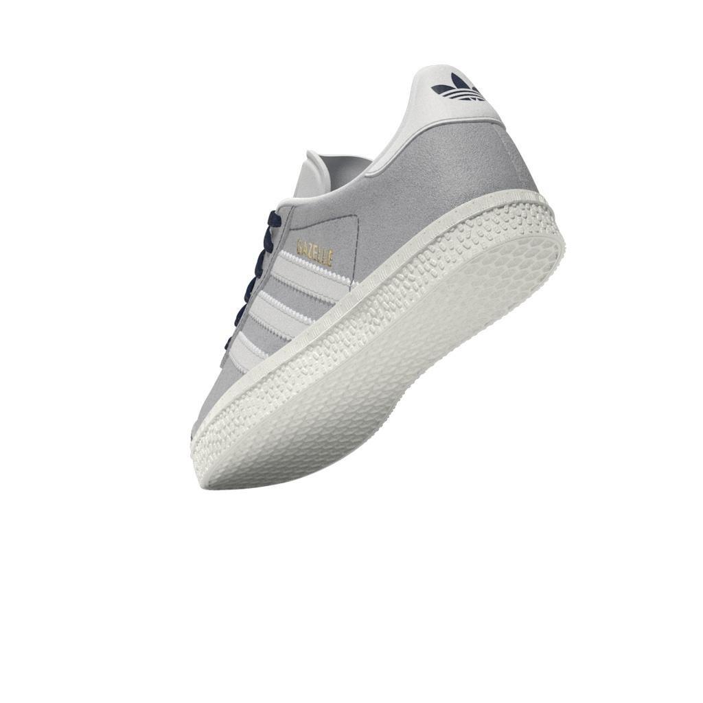 Unisex Kids Gazelle Shoes, Blue, A701_ONE, large image number 10