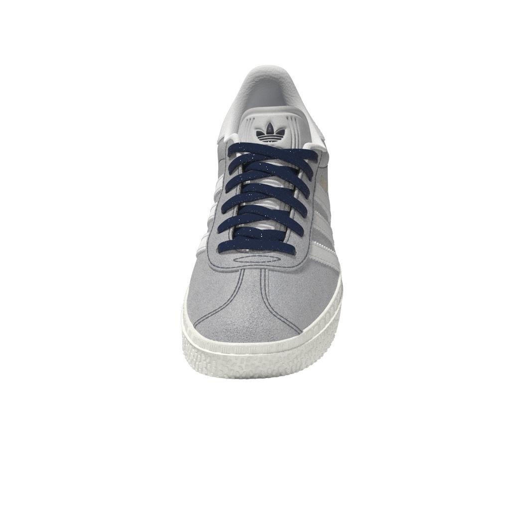 Unisex Kids Gazelle Shoes, Blue, A701_ONE, large image number 11