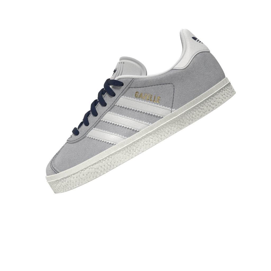 Unisex Kids Gazelle Shoes, Blue, A701_ONE, large image number 12