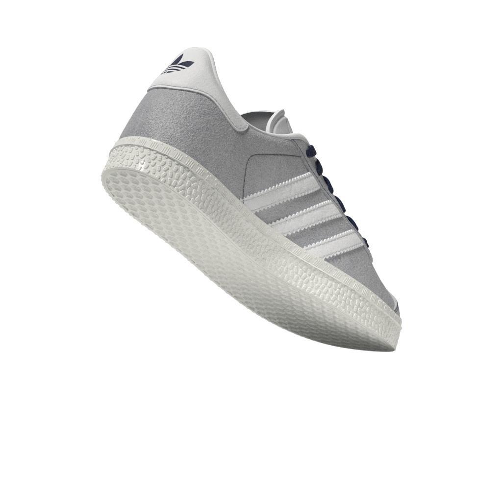 Unisex Kids Gazelle Shoes, Blue, A701_ONE, large image number 14