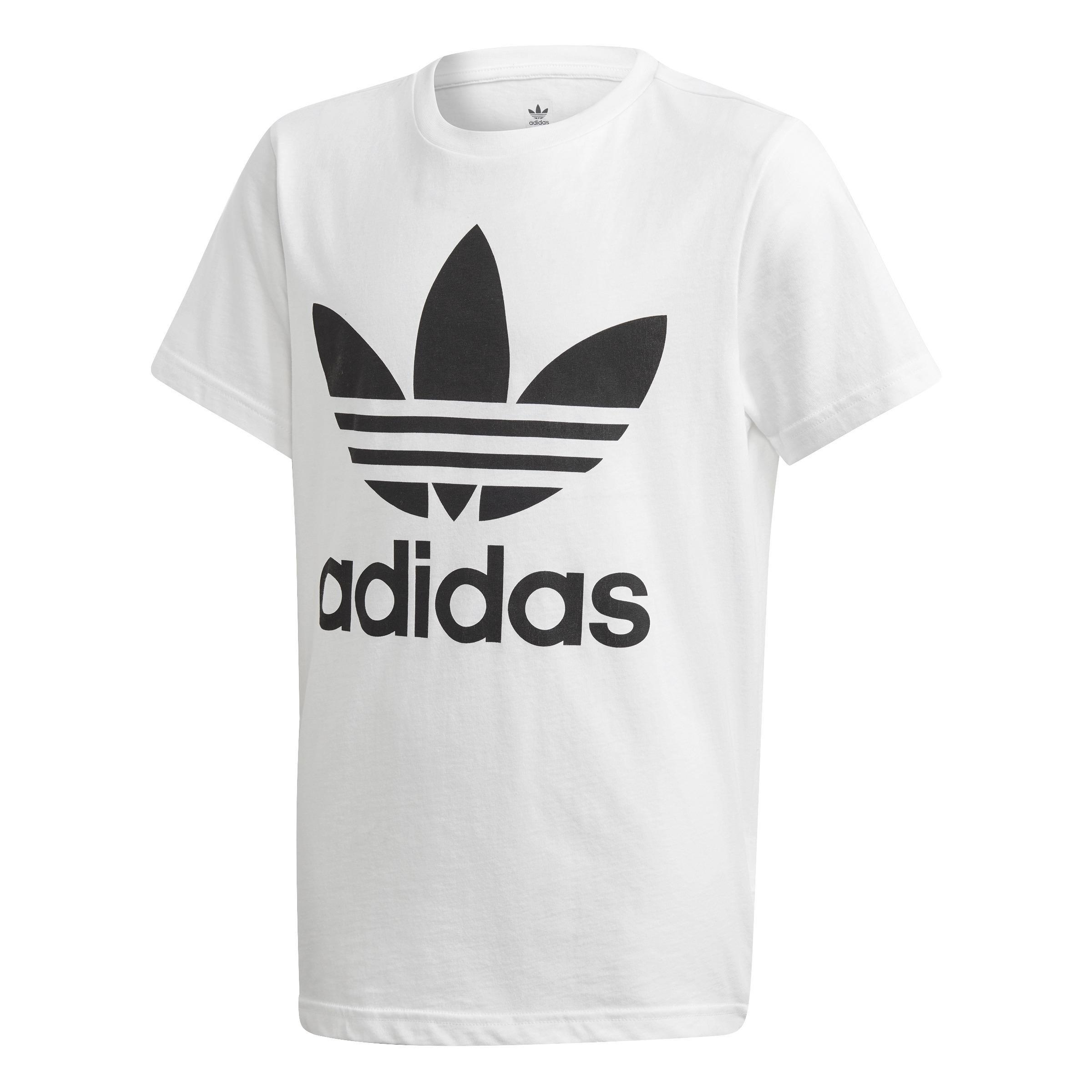 Unisex Kids Trefoil T-Shirt, White, A701_ONE, large image number 1