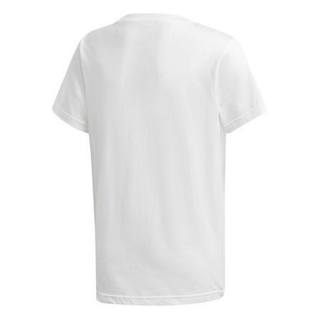 Kids Unisex Trefoil T-Shirt, White, A701_ONE, large image number 2