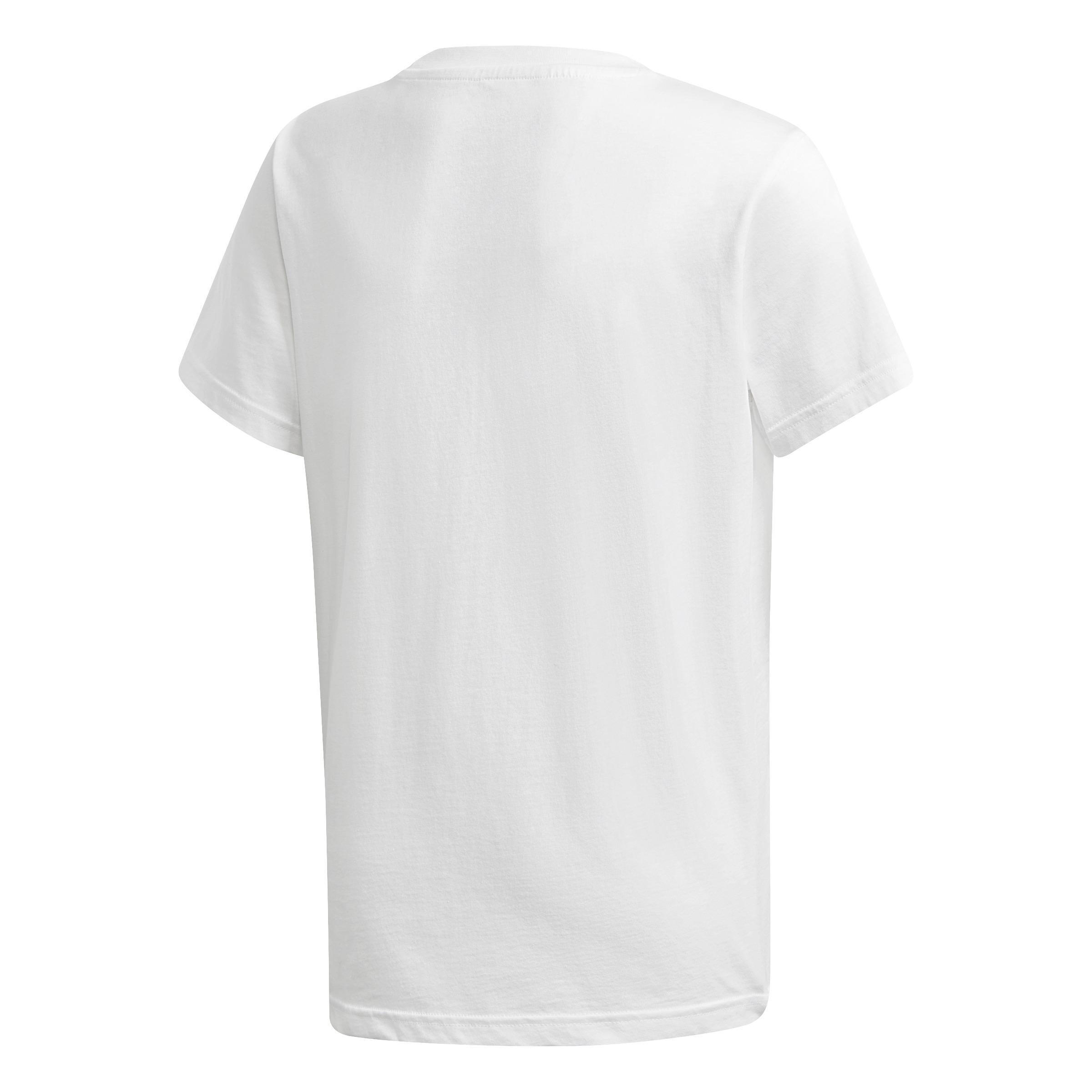 Unisex Kids Trefoil T-Shirt, White, A701_ONE, large image number 2