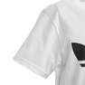 Kids Unisex Trefoil T-Shirt, White, A701_ONE, thumbnail image number 3