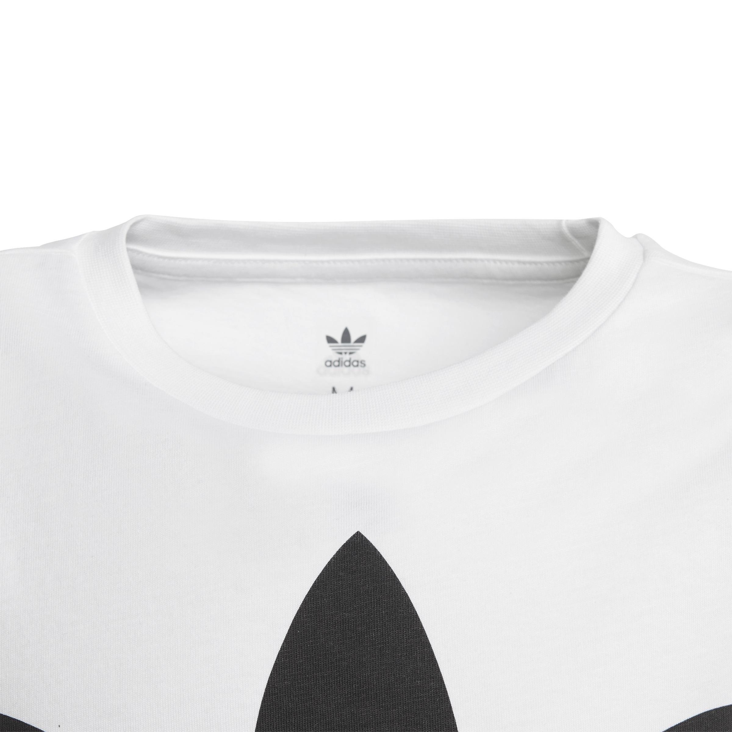 Unisex Kids Trefoil T-Shirt, White, A701_ONE, large image number 4