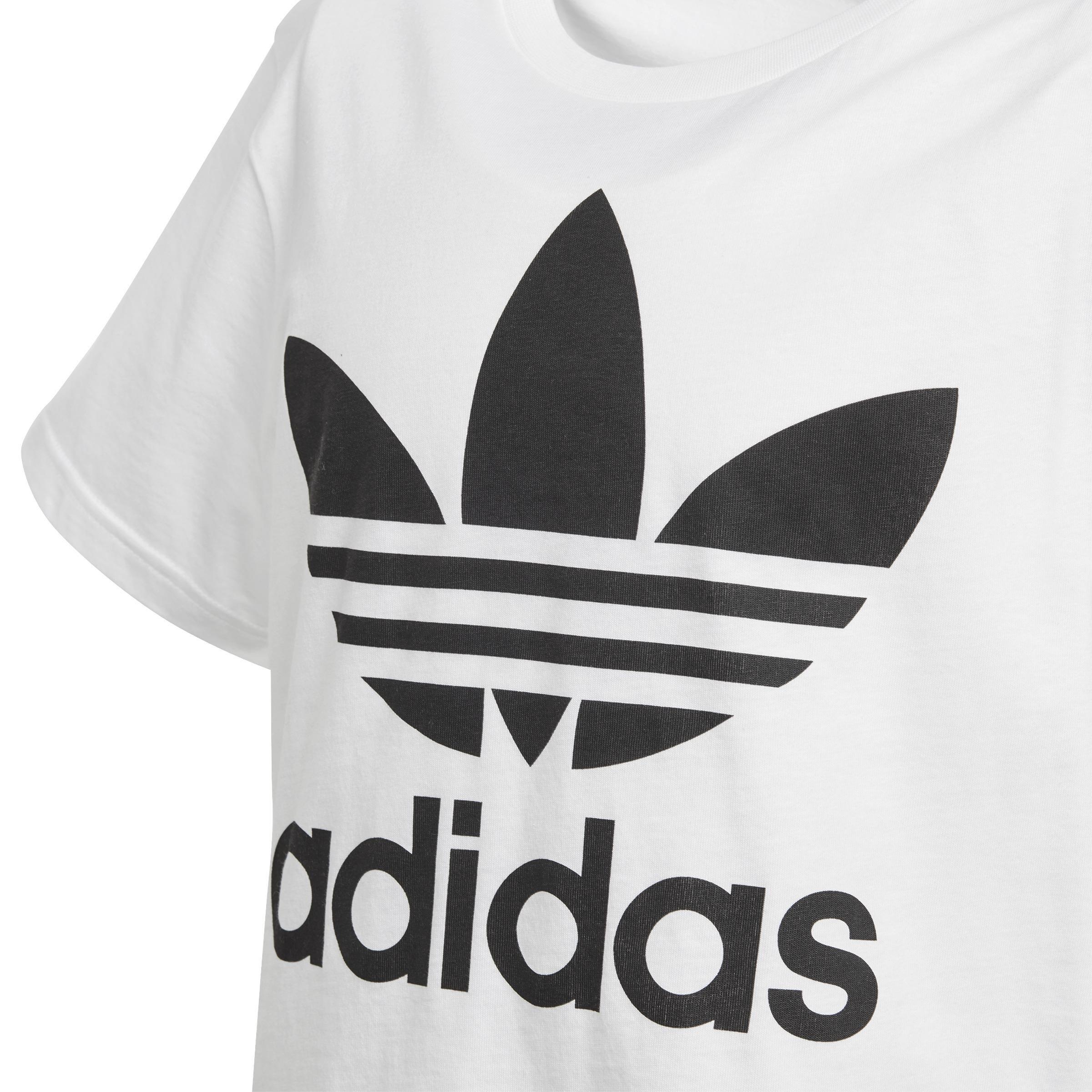 Unisex Kids Trefoil T-Shirt, White, A701_ONE, large image number 5