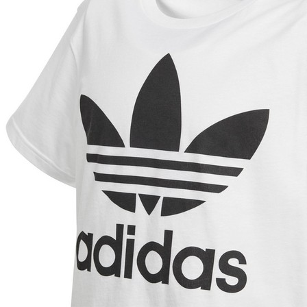 Unisex Kids Trefoil T-Shirt, white, A701_ONE, large image number 5