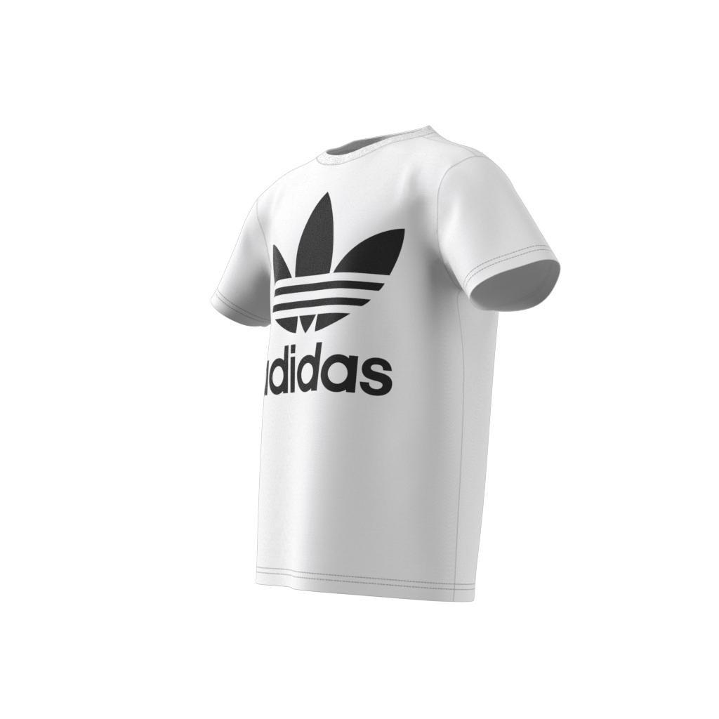 Unisex Kids Trefoil T-Shirt, White, A701_ONE, large image number 6