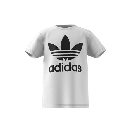 Unisex Kids Trefoil T-Shirt, white, A701_ONE, large image number 7