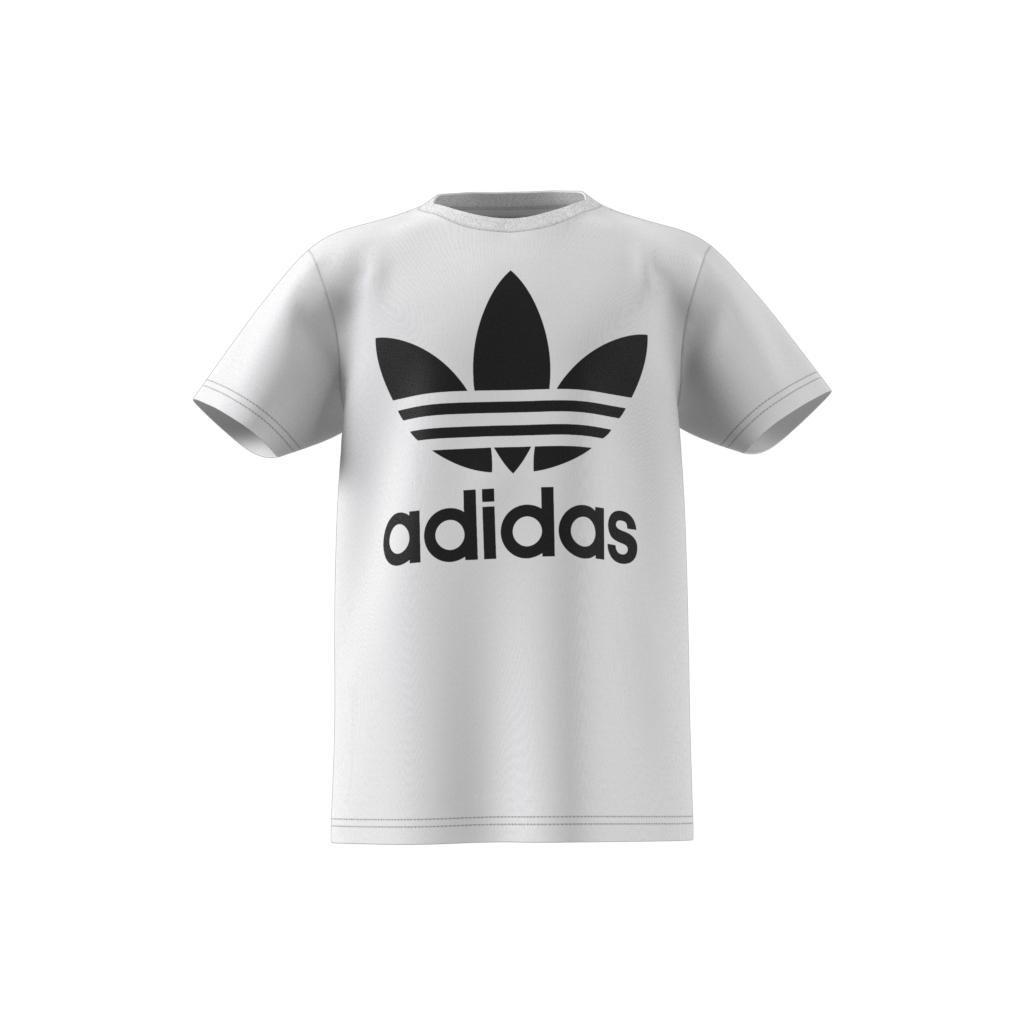 Unisex Kids Trefoil T-Shirt, White, A701_ONE, large image number 7