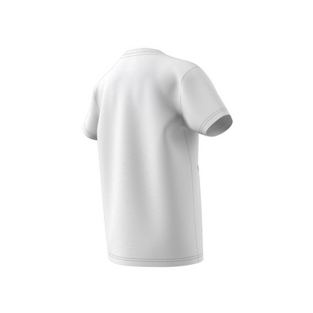 Kids Unisex Trefoil T-Shirt, White, A701_ONE, large image number 10
