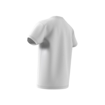 Kids Unisex Trefoil T-Shirt, White, A701_ONE, large image number 13
