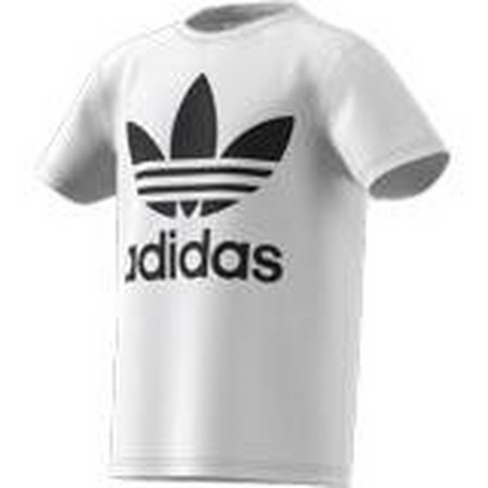 Unisex Kids Trefoil T-Shirt, white, A701_ONE, large image number 14