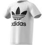 Kids Unisex Trefoil T-Shirt, White, A701_ONE, thumbnail image number 15