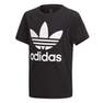 Kids Unisex Trefoil T-Shirt, Black, A701_ONE, thumbnail image number 0
