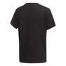 Kids Unisex Trefoil T-Shirt, Black, A701_ONE, thumbnail image number 2
