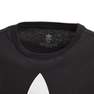 Kids Unisex Trefoil T-Shirt, Black, A701_ONE, thumbnail image number 3