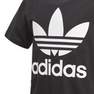 Kids Unisex Trefoil T-Shirt, Black, A701_ONE, thumbnail image number 4