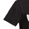 Kids Unisex Trefoil T-Shirt, Black, A701_ONE, thumbnail image number 5