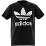 Kids Unisex Trefoil T-Shirt, Black, A701_ONE, thumbnail image number 6