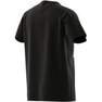 Kids Unisex Trefoil T-Shirt, Black, A701_ONE, thumbnail image number 9