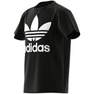 Kids Unisex Trefoil T-Shirt, Black, A701_ONE, thumbnail image number 12