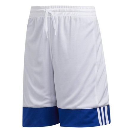 Kids Unisex 3G Speed Reversible Shorts, Blue, A701_ONE, large image number 2